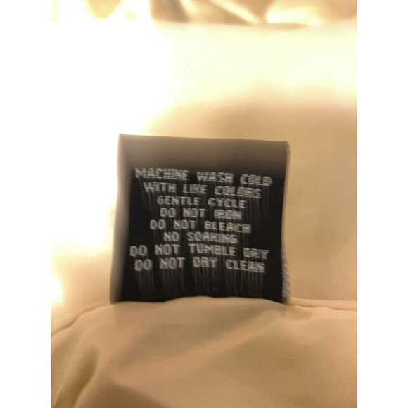 Y2K South Pole Quilted Trench Coat M Gold Belt McBling ASO Jaslene Gonzalez ANTM - Picture 14 of 14